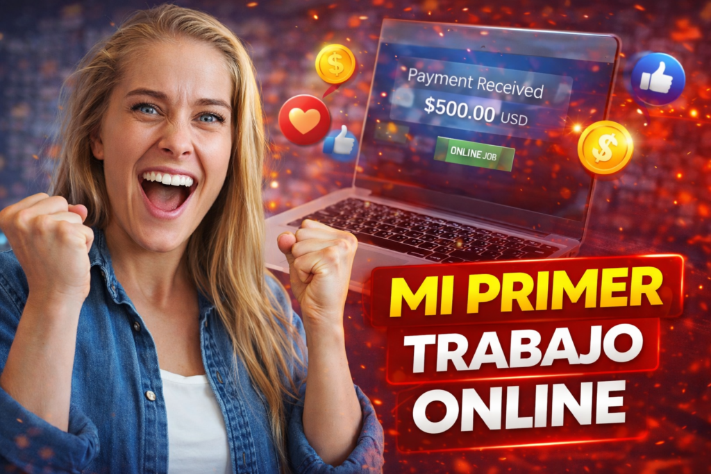 Mi primer trabajo online desde casa cómo ganar dinero en internet sin experiencia paso a paso